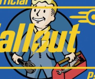 Best Fallout 4 mods: The logo for the Unofficial Fallout 4 patch featuring Vault Boy with a toolbox.