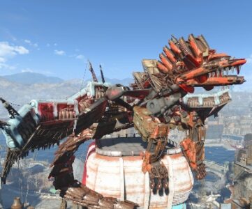 Fallout 4 settlements Scrap Dragon