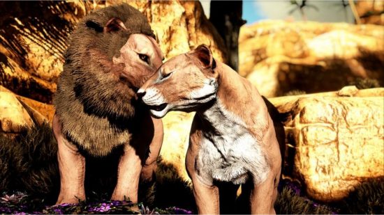 Best Ark Survival mods: Some lions in the Marniimods Wildlife mod for Ark Survival Evolved.